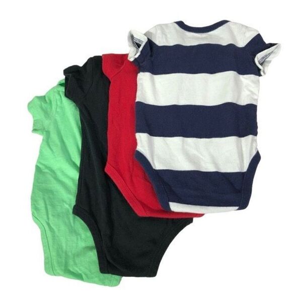 Infant's Cotton Bodysuit Bundle Size 6M months mos lot of 4 one-piece - Picture 2 of 14